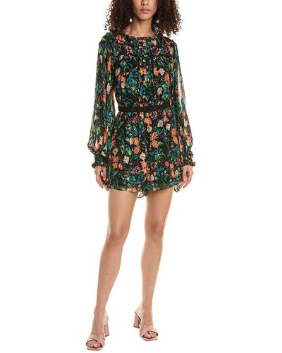 Ted Baker Verine Playsuit With Exaggerated Blouson Sleeve Black 2 - Green