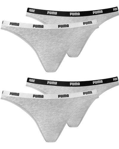 PUMA Bikini Slips 4er Pack - Mettallic