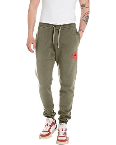 Replay Cotton Jogging Bottoms - Green