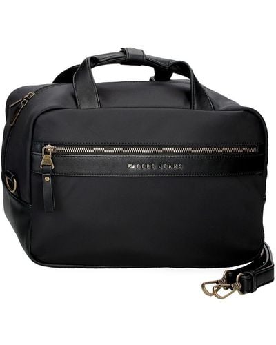 Pepe Jeans Morgan Adaptable Toiletry Bag With Shoulder Bag Black 31x21x15cm Polyester And Pu By Joumma Bags