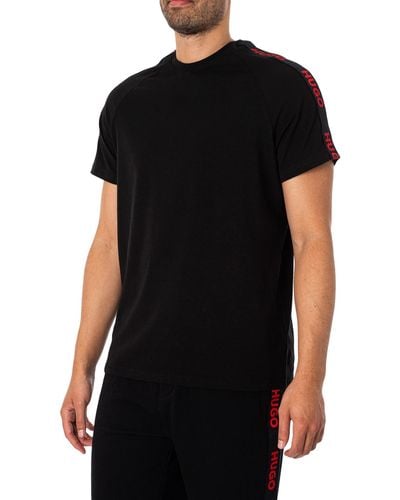 HUGO BOSS Sporty Logo T-Shirt Black1 - Schwarz