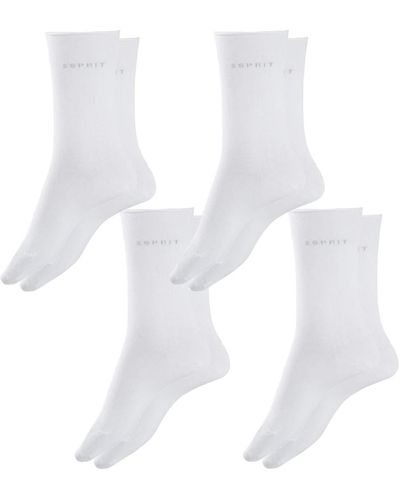 Esprit Socken Basic Pure 4er Pack - Weiß