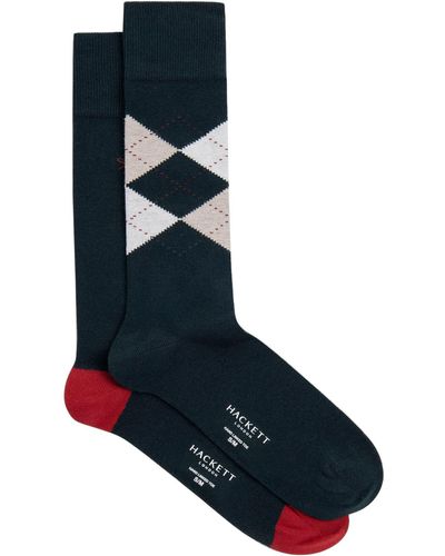 Hackett Argyle Socks 2p - Blue