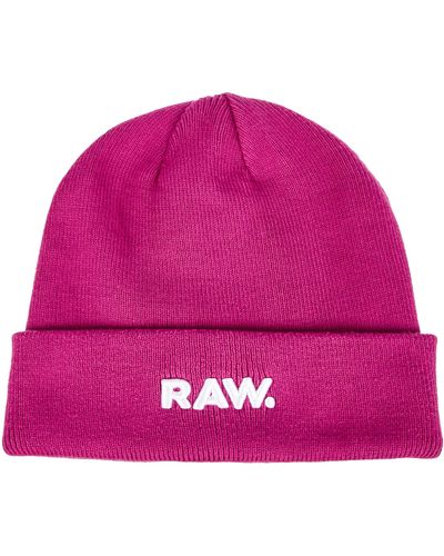 G-Star RAW Effo raw Long Beanie Hat - Pink