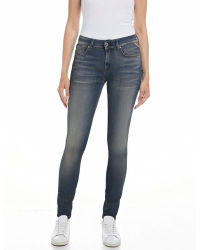 Replay Women's Jeans Hyperflex With Stretch - Blue