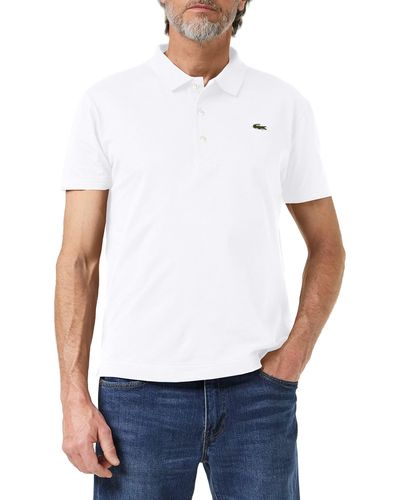 Lacoste Short Sleeved Slim Fit Polo Ph4012 White - Bianco
