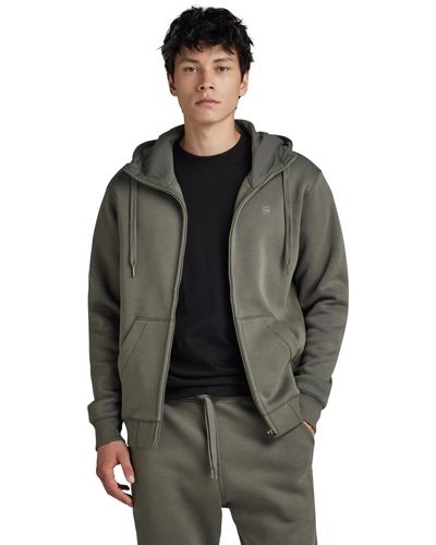 G-Star RAW Premium Core Zip Sweater Hooded Sweatshirt - Schwarz