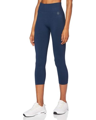 AURIQUE Seamless Cropped Running - Blue