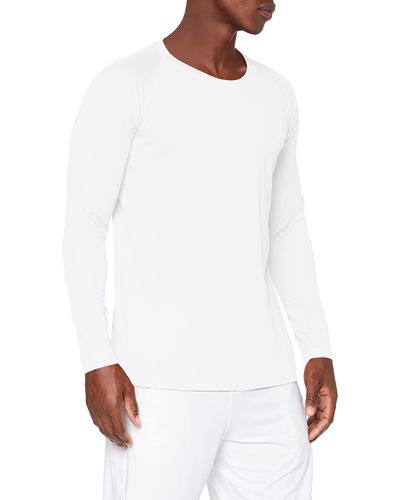 adidas Stedman Apparel Herren Regular Fit T-Shirt, Active 140 Long Sleeve/ST8420, Gr. XXL, Weiß (White)
