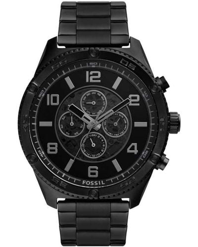 Fossil Brox Automatic Black Stainless Steel Watch
