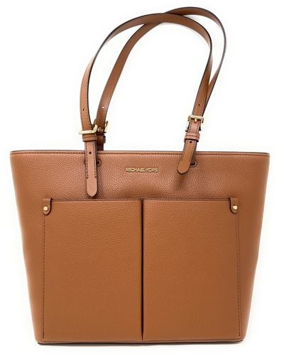 Michael Kors Jet Sest Travel Medium Double Pocket Tote - Brown