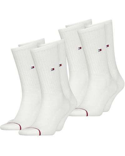 Tommy Hilfiger Sports Socks Pack Of 4 Sports Socks Running Socks Leisure 85% Cotton Black White Grey 39-42 43-46 47-49