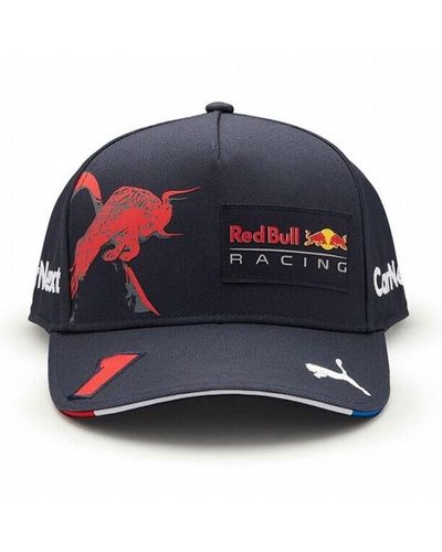 PUMA Red Bull Racing Max Verstappen Adjustable Snapback Baseball Hat Navy - Blue