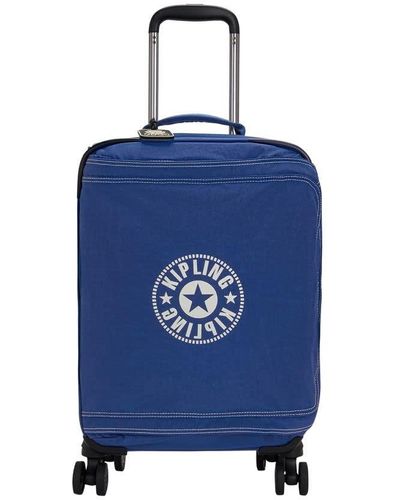 Kipling Cabin-sized 4-wheeled Suitcase - Blue