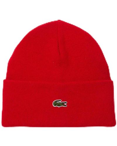 Lacoste Mixte Rb9825 bonnet - Rouge