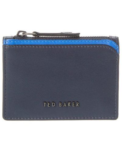 Ted Baker Finnis Contrast Detail Card Holder - Blue