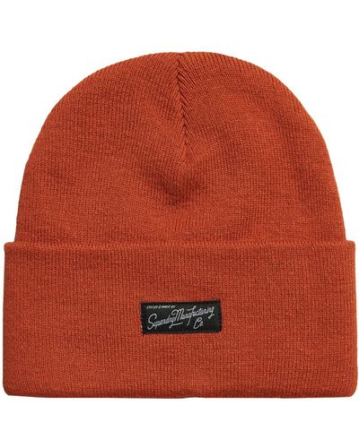 Superdry Vintage Classic Beanie - Red