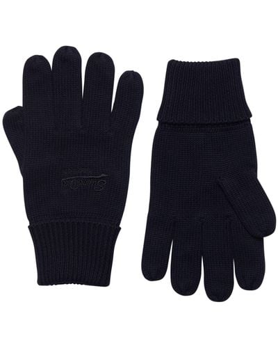 Superdry S Classic Gloves With Vintage Logo - Blue