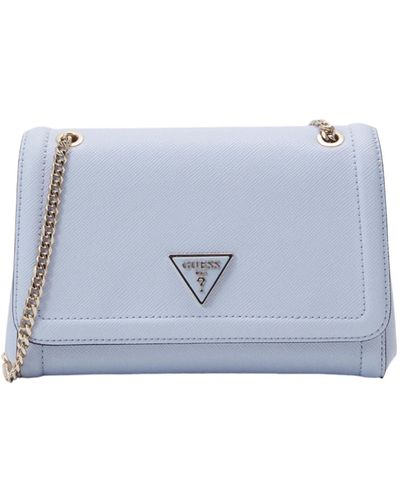 Guess Noelle Covertible Xbody Flap Bag Sky Blue