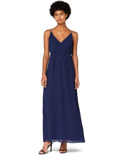 TRUTH & FABLE Amazon-Marke: Maxi-Boho-Kleid aus Chiffon - Blau
