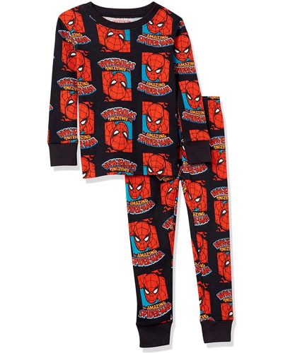 Amazon Essentials Disney Star Wars Pijama de algodón de Ajuste cómodo Pajama-Sets - Rojo
