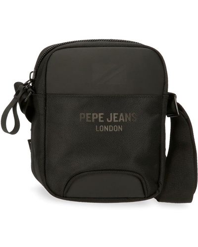 Pepe Jeans Bromley Shoulder Bag Small Black 15x19.5x6 Cm Polyester