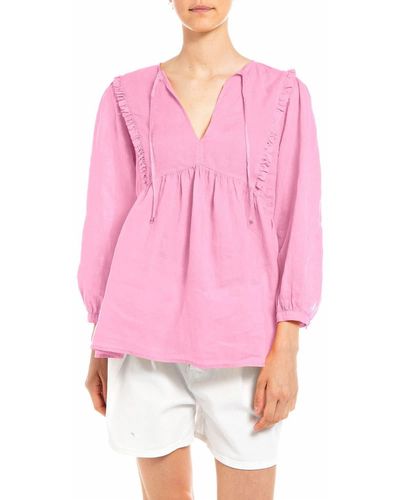 Replay W2097 Bluse - Pink