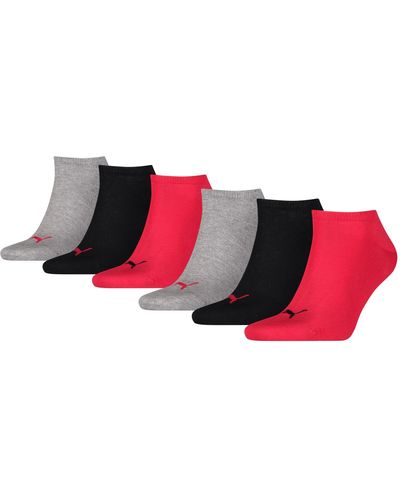 PUMA Plain Trainer Socks - Red
