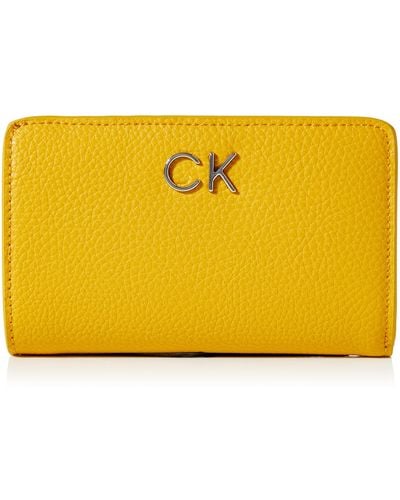 Calvin Klein Re-Lock Bifold Wallet PBl Geldbörsen - Gelb