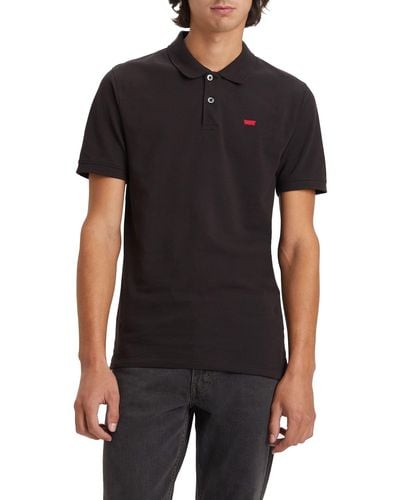 Levi's Slim Housemark Polo Shirt - Zwart