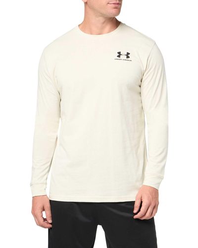 Under Armour Sportstyle Left Chest Long Sleeve - Natural
