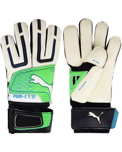 PUMA Gigi Buffon Powercat 1.12 Finger & Thumb Protection Goalkeeper Gloves - Green