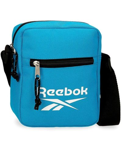 Reebok Boston Shoulder Bag Blue 17x21x7 Cms Polyester