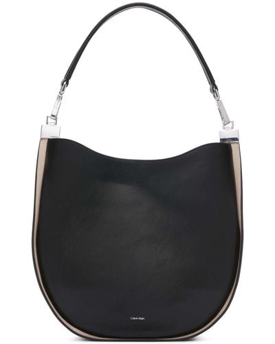 Calvin Klein Celestine Hobo Shoulder Bag - Black