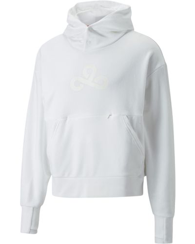 PUMA Cloud9 Monochrome Hoodie Hooded Sweatshirt - White