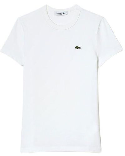 Lacoste T-Shirt Rundhals TF7218 - Weiß