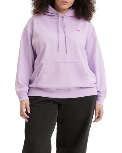 Levi's Plus Size Non-graphic Standard Hoodie - Pink
