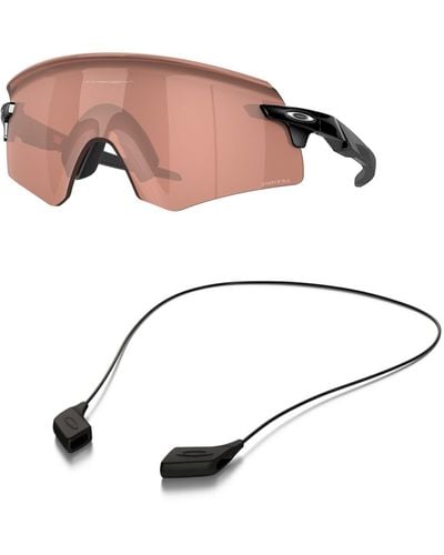 Oakley Oo9472f Sunglasses Bundle: Oo 9472f 947206 Encoder/a And Medium Black Leash Accessory Kit - Multicolour