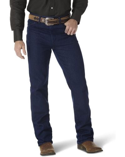 Wrangler Western Slim Fit Boot Cut Jean - Blue