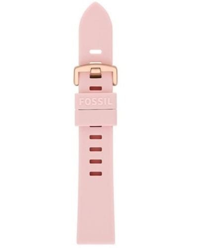 Fossil Strap For Unisex Watches 20 Mm Lug Width - Pink