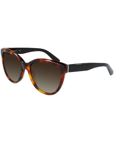 Calvin Klein Ck21709s Cat Eye Sunglasses - Black