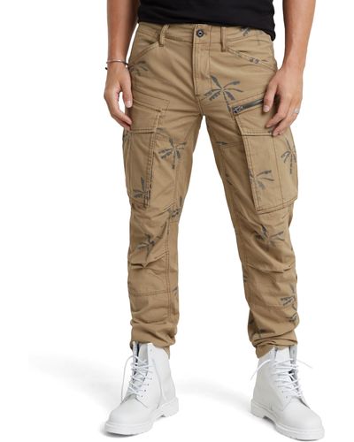 G-Star RAW Rovic Zip 3d Regular Tapered Trousers - Natural