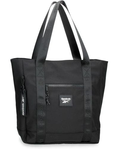 Reebok Elsie Flat Shoulder Bag Black 19x13x3 Cms Polyester