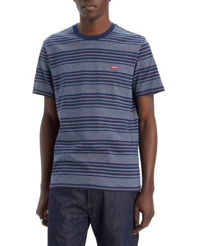 Levi's Big & Tall Original Housemark Tee Camiseta - Azul