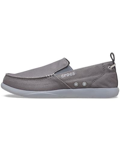 Crocs™ Walu Slip On Loafers - Grijs