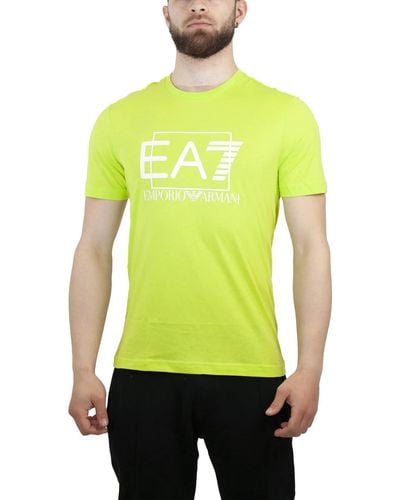 Emporio Armani Visibility T-shirt Aus Pima-baumwolle - Gelb