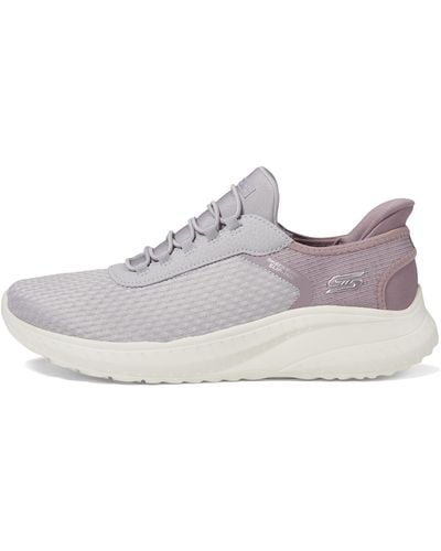 Skechers Hands Free Slip-ins Bobs Squad Chaos-in Colour Trainer - White