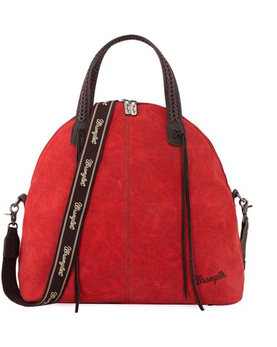 Wrangler Weekender Bag For Large Tote Duffle Handbags Crossbody Carry On Bag - Red