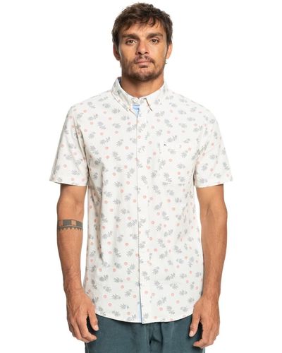 Quiksilver Short Sleeve Shirt for - Kurzärmliges Hemd - Männer - M - Weiß