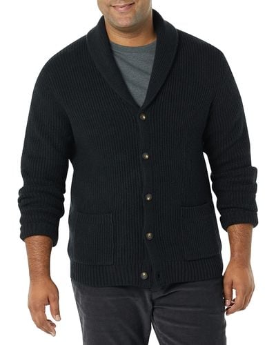 Amazon Essentials Long-sleeve Shawl Collar Cardigan - Black
